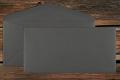 [350614] Briefhüllen DL 110x220 mm Nassklebend Metallic Black 120 g/qm